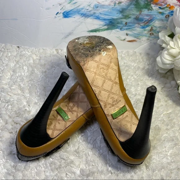 LAMB leather platform pump - Picture 6 of 10